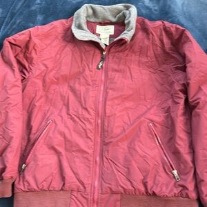 Men’s LLBean Vintage Red Jacket Size Large